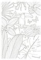 Relaxing coloring book Mysterious flower garden Japanese Coloring Book