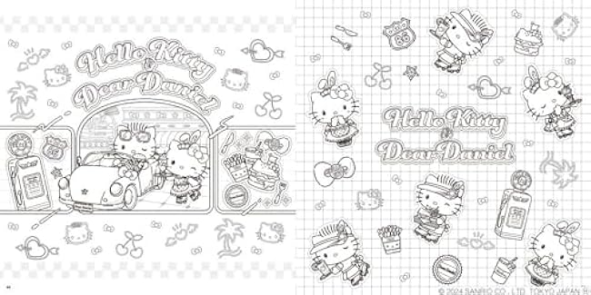 Hello Kitty play coloring book Japanese Coloring Book