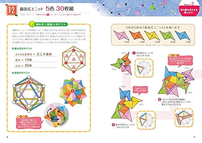 Enjoy the infinitely expanding world Details Unit Origami Toshiaki Hojo - Japanese Craft Book