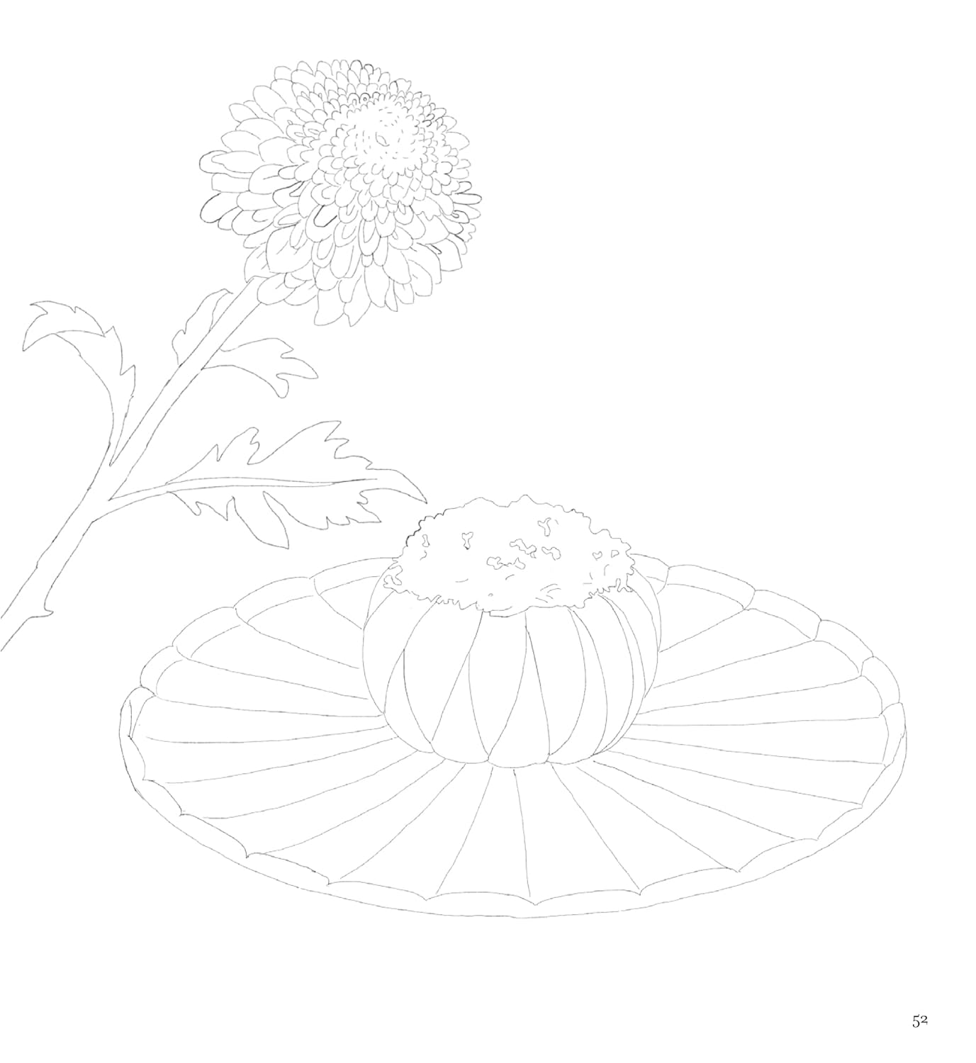 Japanese sweets coloring book - Japanese Coloring Book