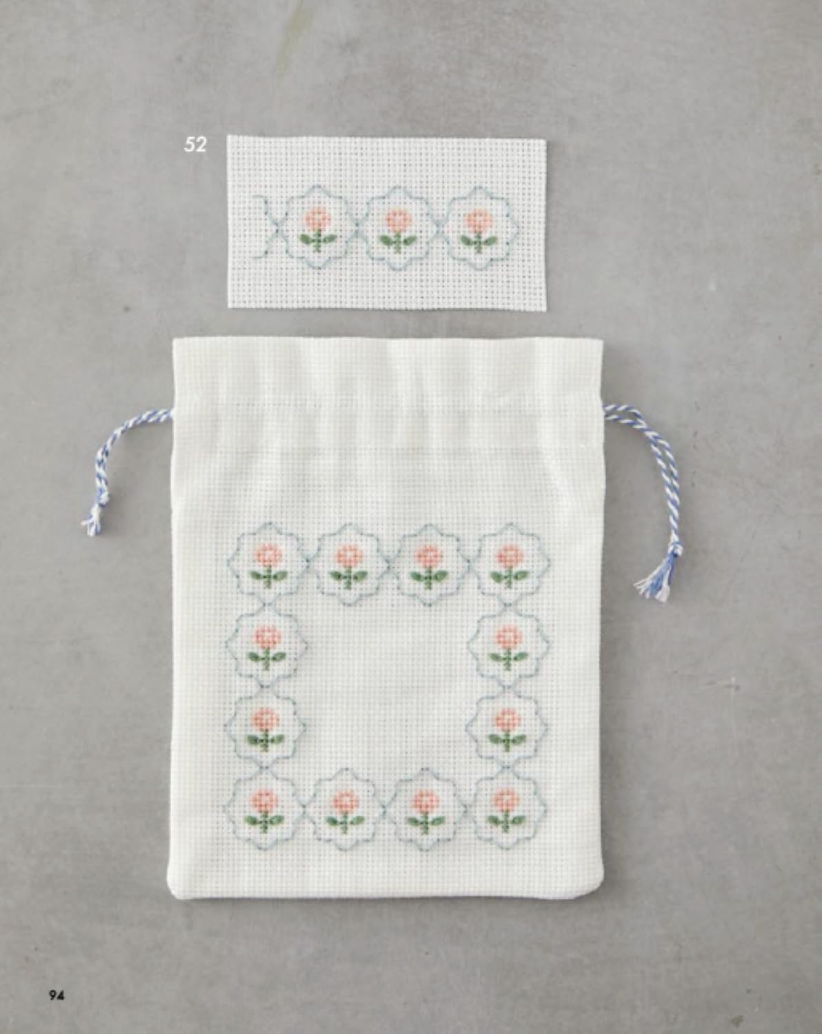 Continuous floral embroidery - Japanese Craft Book