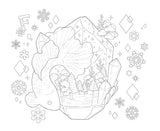 Coloring Book Series: Animals and the Mysterious ABC - Animals and the World of A to Z  - Japanese Craft Book