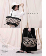 Crochet Kalimantan bag in Eco Andariya Japanese Craft Book Tote bags marche bags flat bags clutch bag - Japanese Craft Book