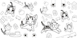 Chi's Sweet Home Official Coloring Book - Japanese Craft Book