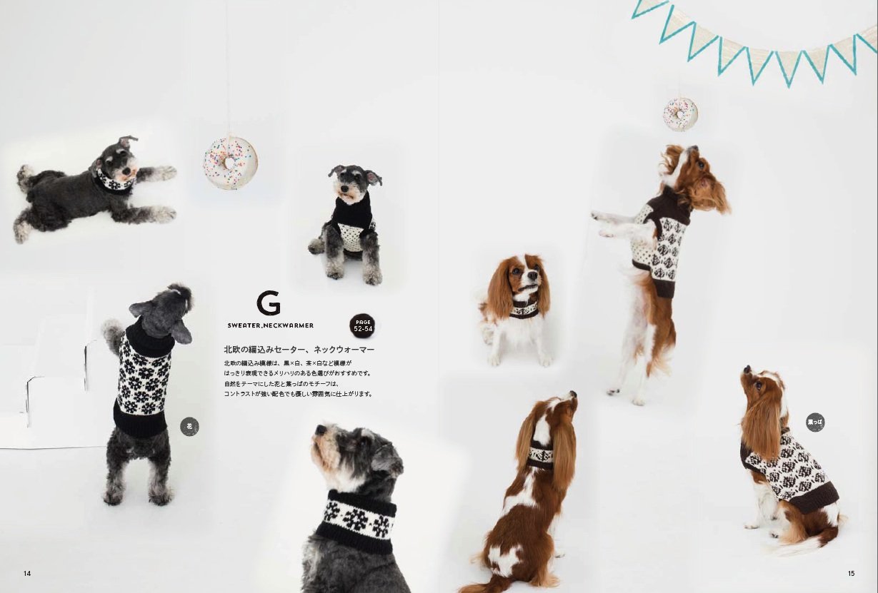 Everyday knit for dogs Hand-knit warm clothes and accessories for your dog - Japanese Craft Book