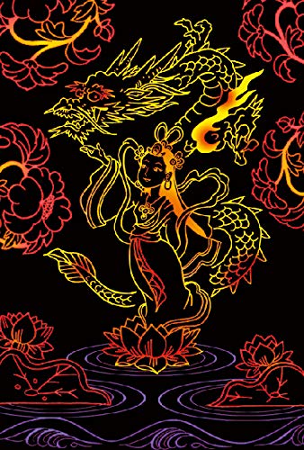 Happy Shining Dragon God Scratch Art Book Japanese Craft Book scratch art Satoru Saito* - Japanese Craft Book