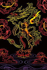 Happy Shining Dragon God Scratch Art Book Japanese Craft Book scratch art Satoru Saito* - Japanese Craft Book