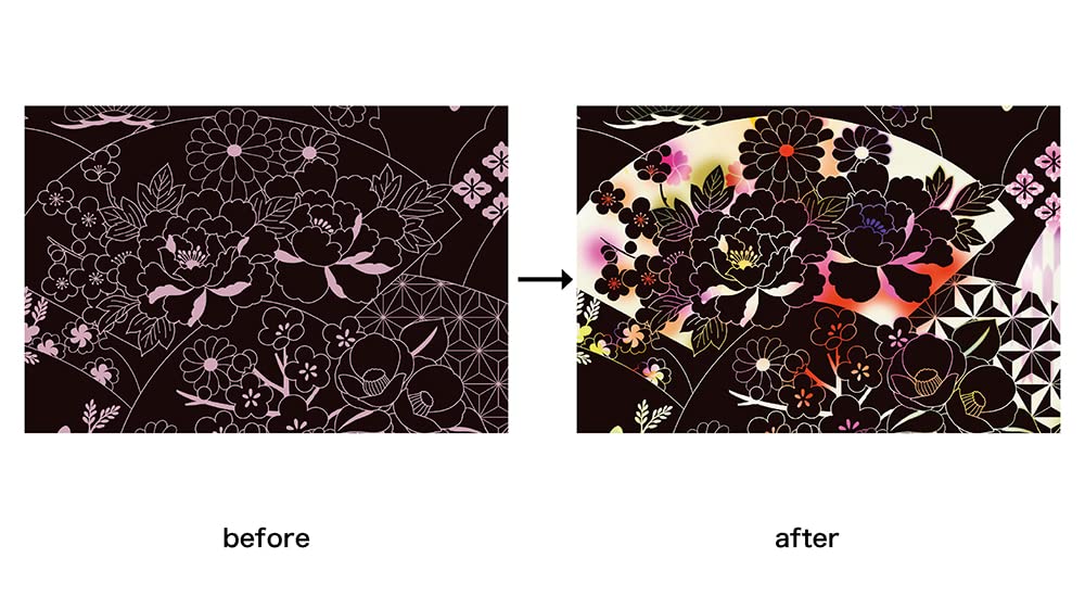 Scratch Art - Beautiful Traditional Japanese Patterns scratch art