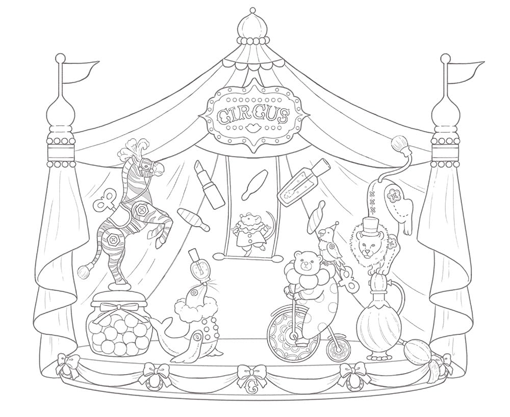 Coloring Book Series: Animals and the Mysterious ABC - Animals and the World of A to Z  - Japanese Craft Book