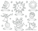 A Little Coloring Day: Colorful Calendar - Japanese Craft Book