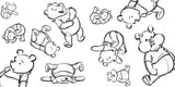 Adult Disney Winnie the Pooh Healing Coloring Lesson Book illustration Disney INKO KOTORIYAMA - Japanese Craft Book