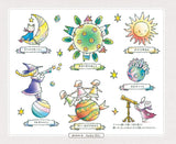 A Little Coloring Day: Colorful Calendar - Japanese Craft Book
