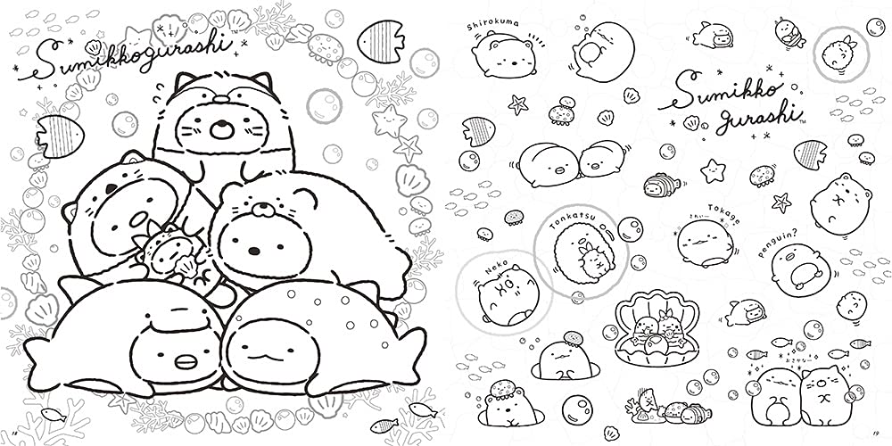 Sumikkogurashi Coloring Book With a Lesson to Enjoy illustration - Japanese Craft Book