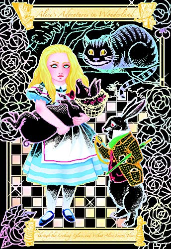 Alice in Wonderland A masterpiece scratch that you can decorate scratch art - Japanese Craft Book