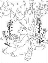 Coloring pages for adults that quickly improve the autonomic nervous system - Cute animals Japanese Coloring Book