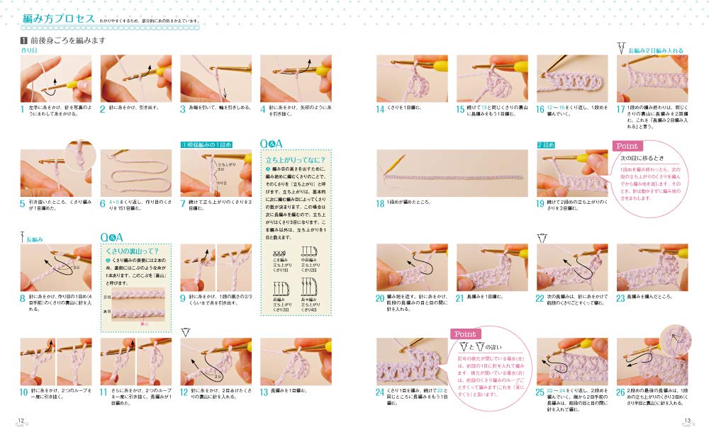 First baby knit: Easy to crochet! So cute! Japanese Craft Book