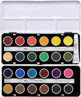 Holbein Solid Watercolor Paint Cake Color Opaque 24 Color Set 6ml (002012) - Japan