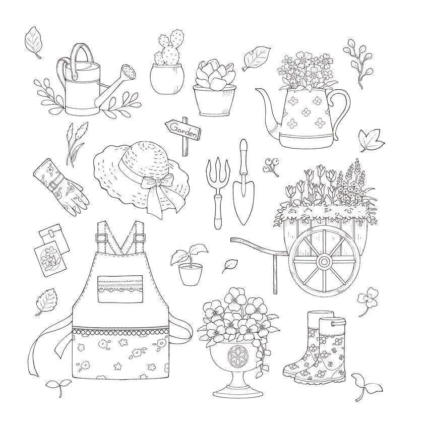 A Story-Weaving Coloring Book: A Forest Diary Journey with Little Twins - Japanese Coloring Book