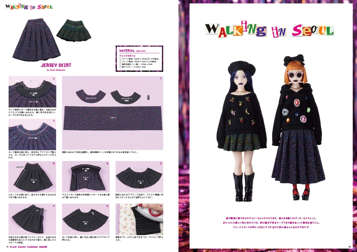 Dollybird vol.36 Japanese Book Making clothes Doll culture doll Sewing b.m.b.Cherry Nendoroid - Japanese Craft Book