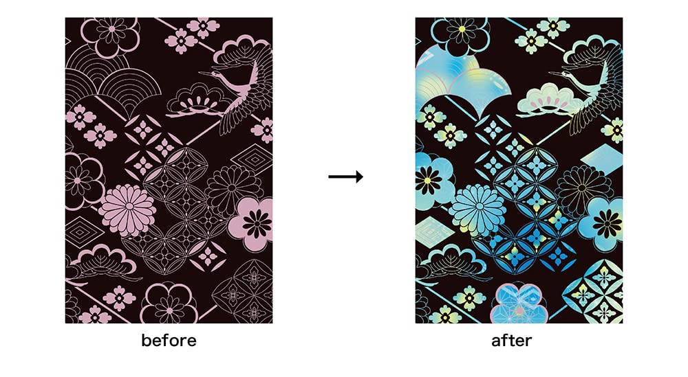 Scratch Art - Beautiful Traditional Japanese Patterns scratch art