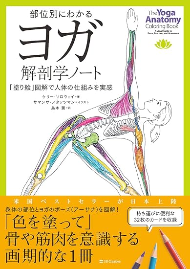Yoga Anatomy Notes: Understanding the Human Body Through Coloring Book-Style Illustrations Japanese Craft Book
