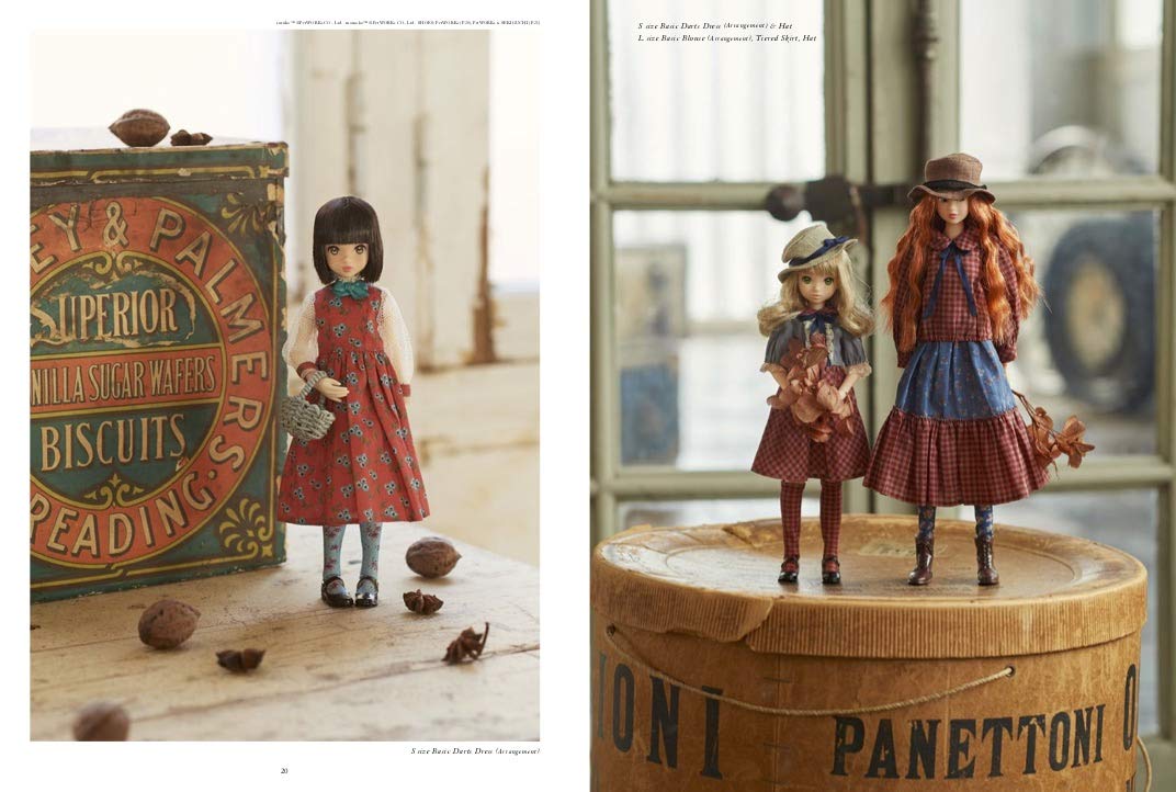 doll sewing book (ver. 2) HANON - arrangement with English Translation - Japanese Craft Book