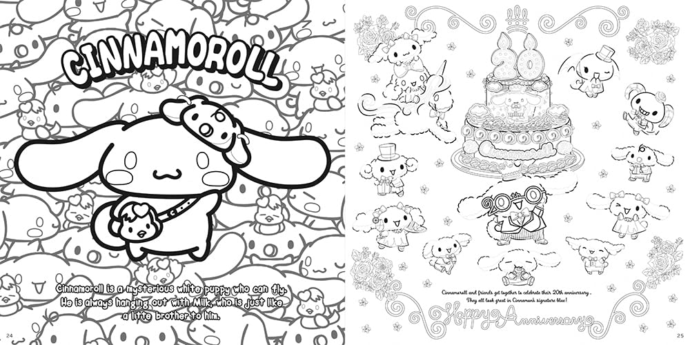 Cinnamoroll play coloring book Japanese Coloring Book