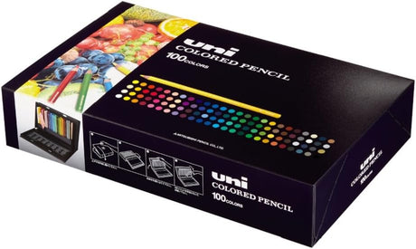 Mitsubishi Pencils Uni Colored Pencil Unicolor 100 Colors set UC100C - Japan Coloring book