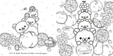 Healing Rilakkuma Coloring Book with Lessons to Loosen Up and Enjoy Japanese Craft Book illustration - Japanese Craft Book