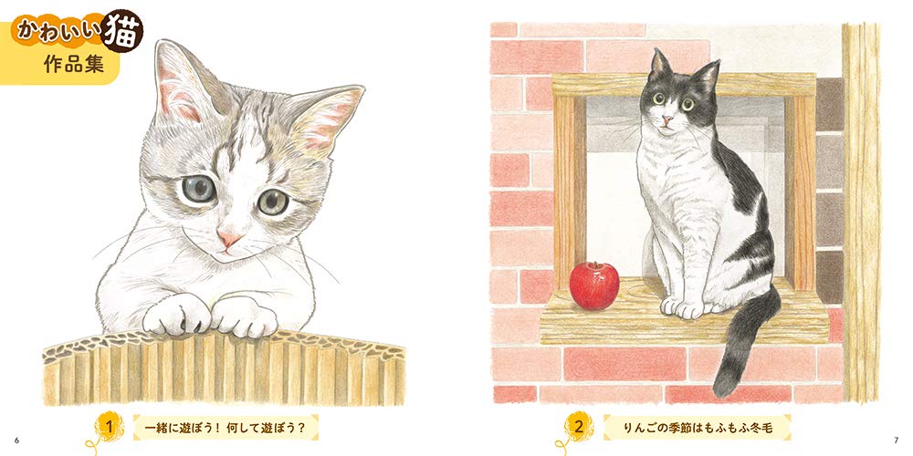 Adult sketch coloring book Cute cat A soothing fluffy collection! Japanese Coloring Book