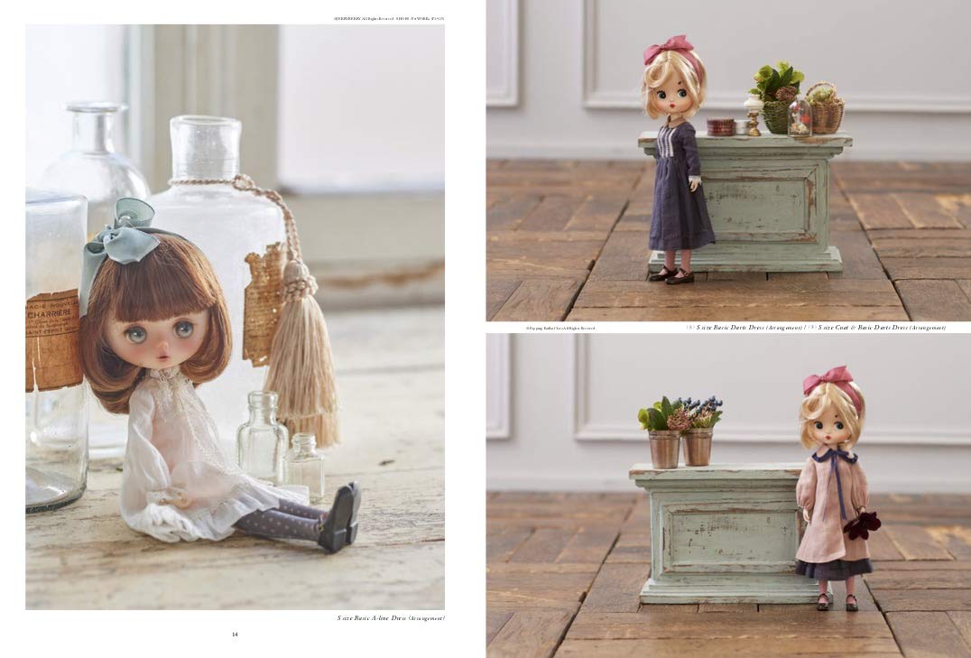 doll sewing book (ver. 2) HANON - arrangement with English Translation - Japanese Craft Book