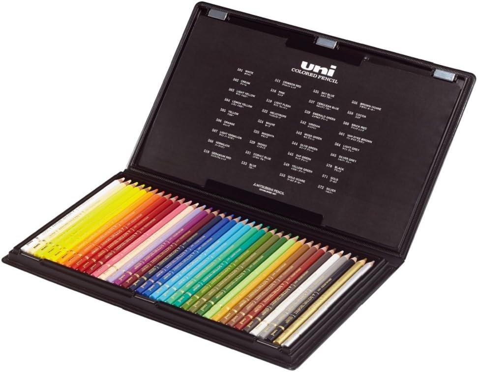 Mitsubishi Pencils Uni Colored Pencil Unicolor 36 Colors set UC36CN - Japan Coloring book