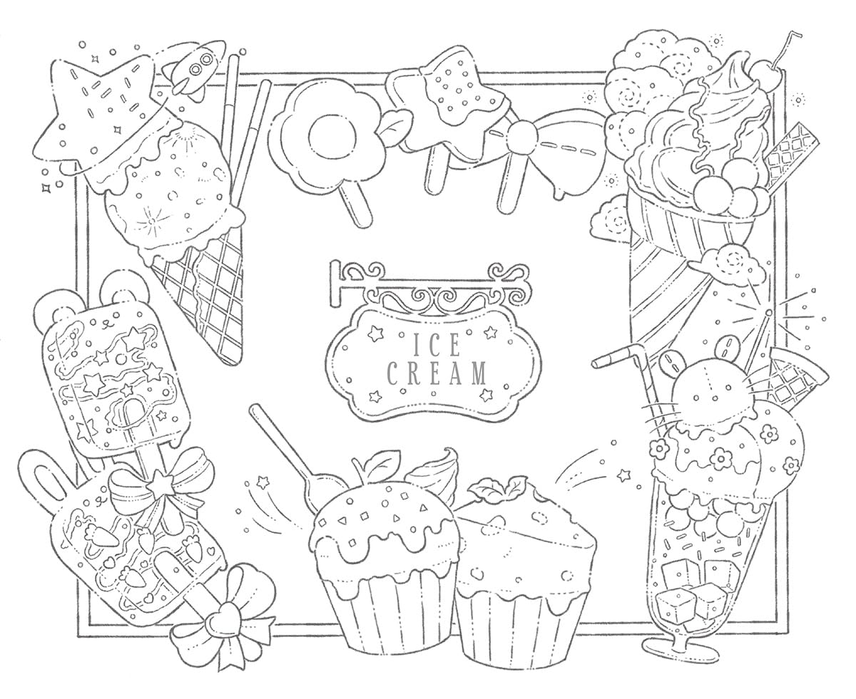 Midnight Tea Party with Stuffed Animals - Exciting Coloring Book Series - Japanese Coloring Book