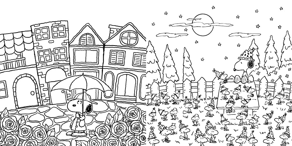 LOVE SNOOPY Coloring Lesson Book - Japanese Craft Book