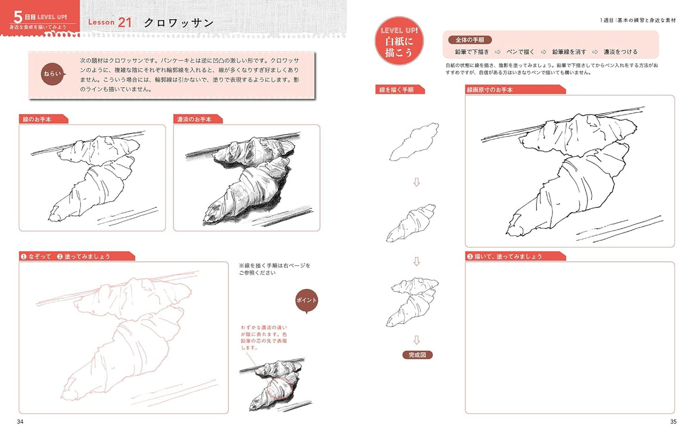 Definitive sketch practice book 3-week drill: Acquire the ability to draw with "tracing" and "single color shading" - Japanese Craft Book