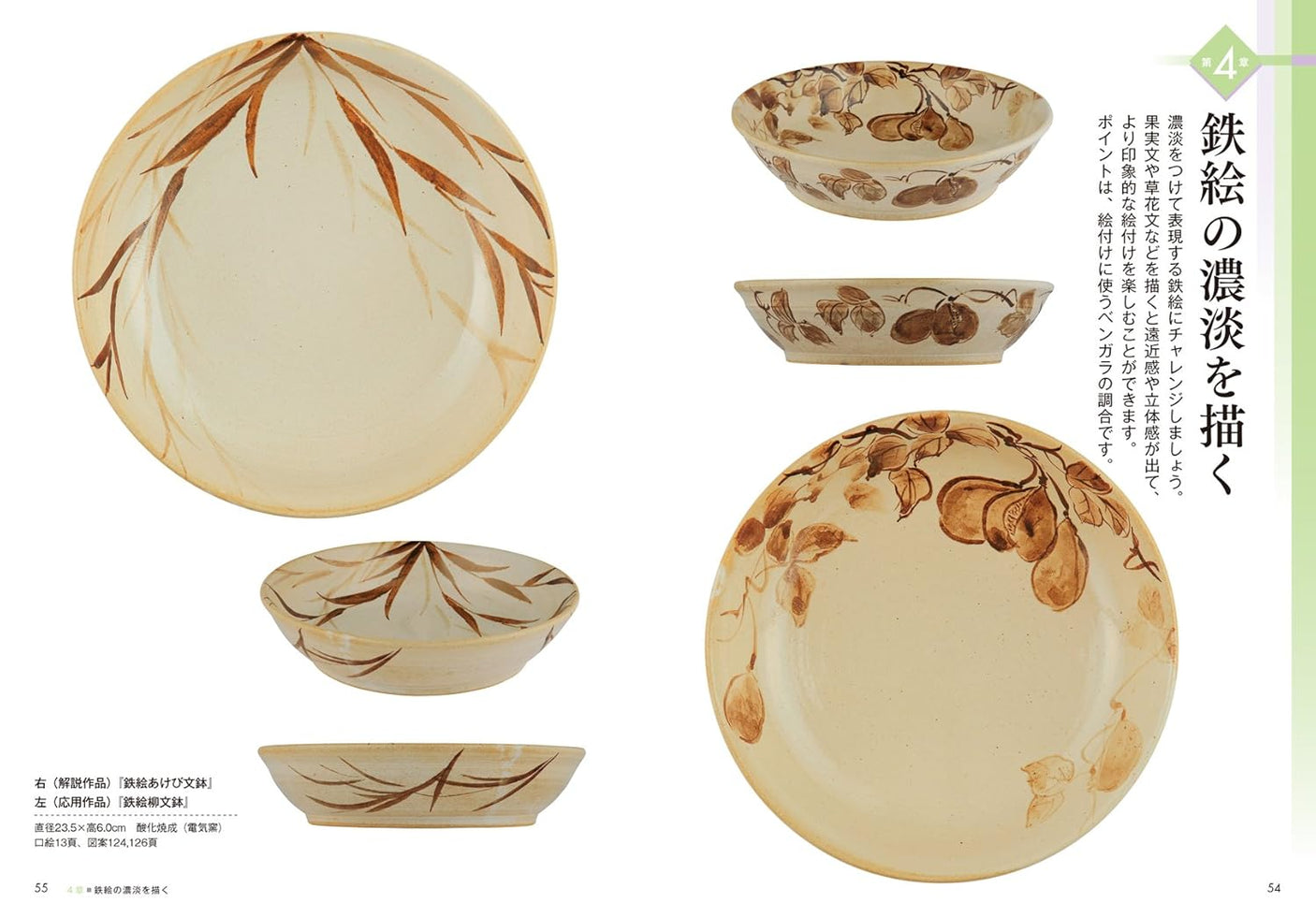 Easy pottery painting How to draw iron painting: New expression with oxidation firing Original design included Japanese Craft Book