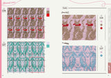 Knitting design and color scheme pattern book that you can choose from the image Japanese Craft Book