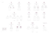 Enjoy beautiful clothing in 12 different shapes - Japanese Craft Book
