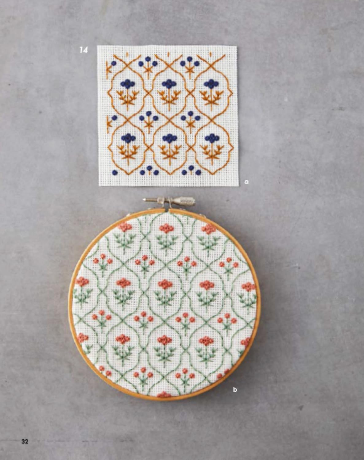 Continuous floral embroidery - Japanese Craft Book