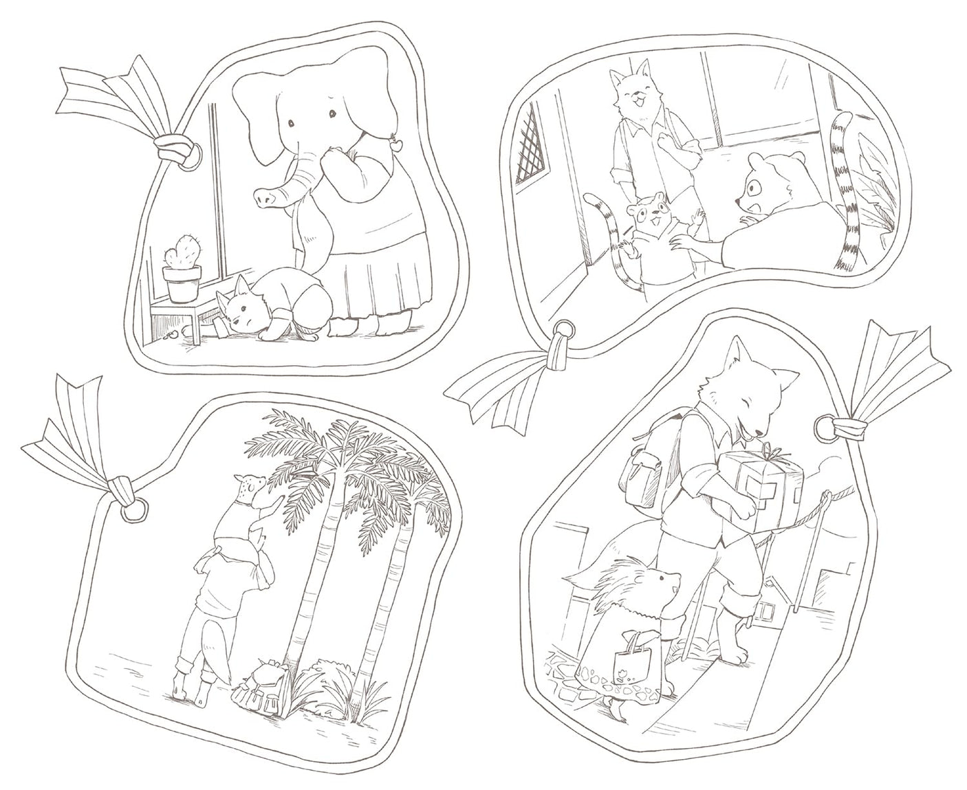 Traveling Animal Orchestra: A Heart-Pounding Coloring Book Series - Japanese Craft Book