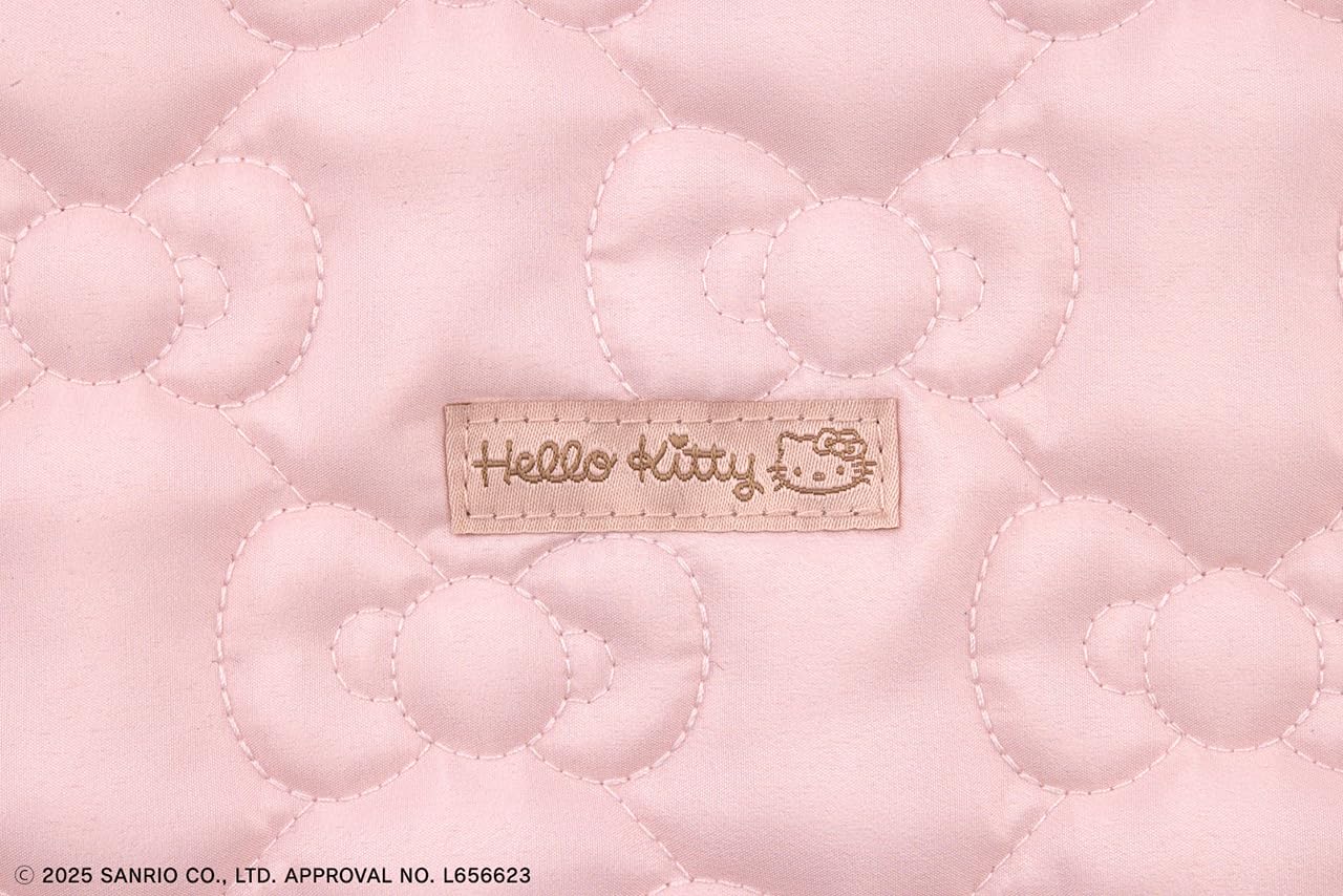 HELLO KITTY Ribbon 3way Quilted BAG BOOK Cute Pink