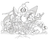 A fairy tale journey with little friends in the forest (TOKIMEKU series Ver. 5) - Japanese Coloring Book