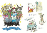 Bookstore cat by Yuko Higuchi Japanese Book art Picture book - Japanese Craft Book