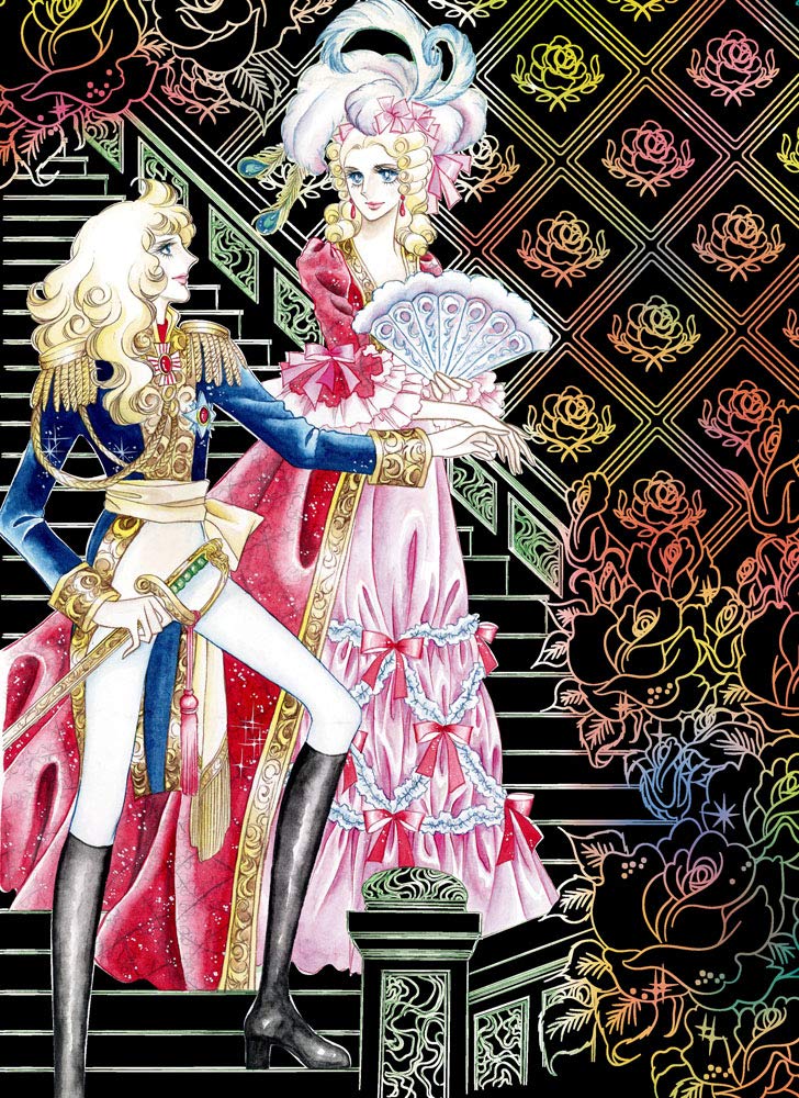 Rose of Versailles Beautiful Scratch Art Japanese Craft Book scratch art Rose of Versailles - Japanese Craft Book