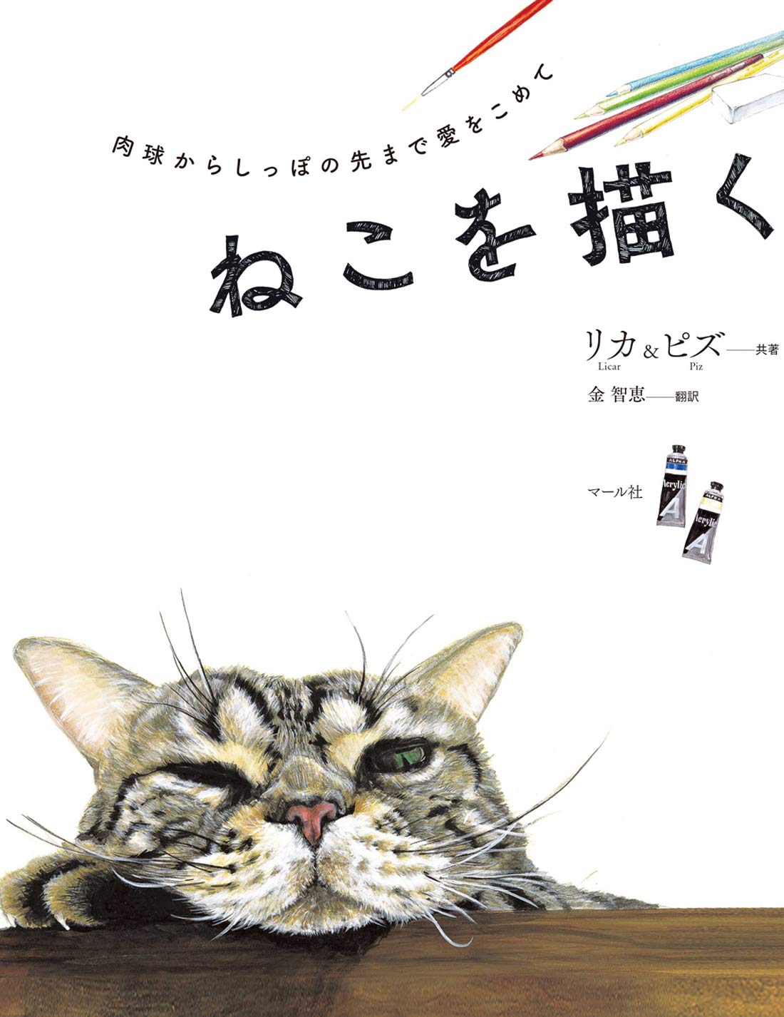 Draw a cat - Japanese Coloring Book