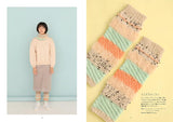 Knitting accessories with color schemes Japanese Craft Book Tomoko Noguchi Mitten socks arm warmer knit hat - Japanese Craft Book