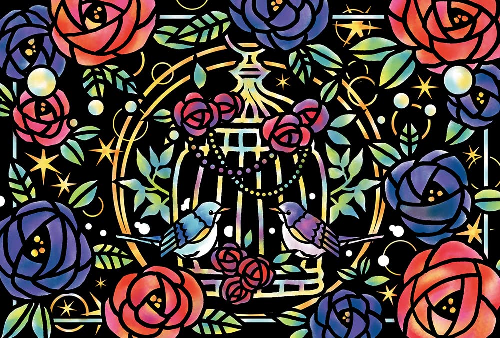 Scratch Art - Splendid Stained Glass scratch art - Japanese Scratch Art - Splendid Stained Glass scratch art - Japanese
