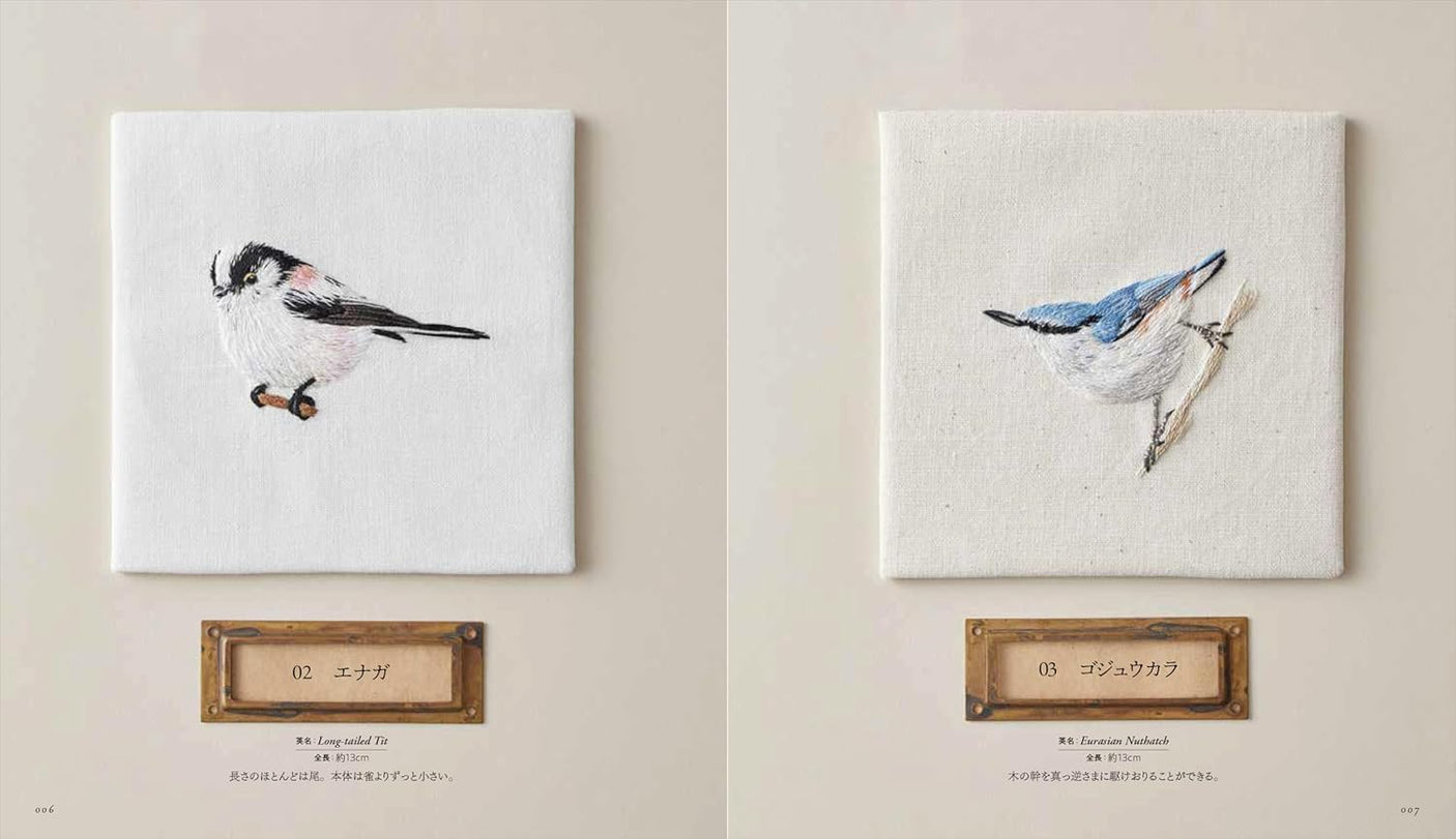 Beautiful wild bird embroidery - Japanese Craft Book