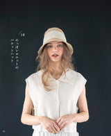 Knitting with eco sandaliya Crochet natural colored summer hat Japanese Craft Book