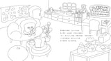 Coloring book: Bread Thief - Japanese Coloring Book